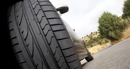 car tyre close up